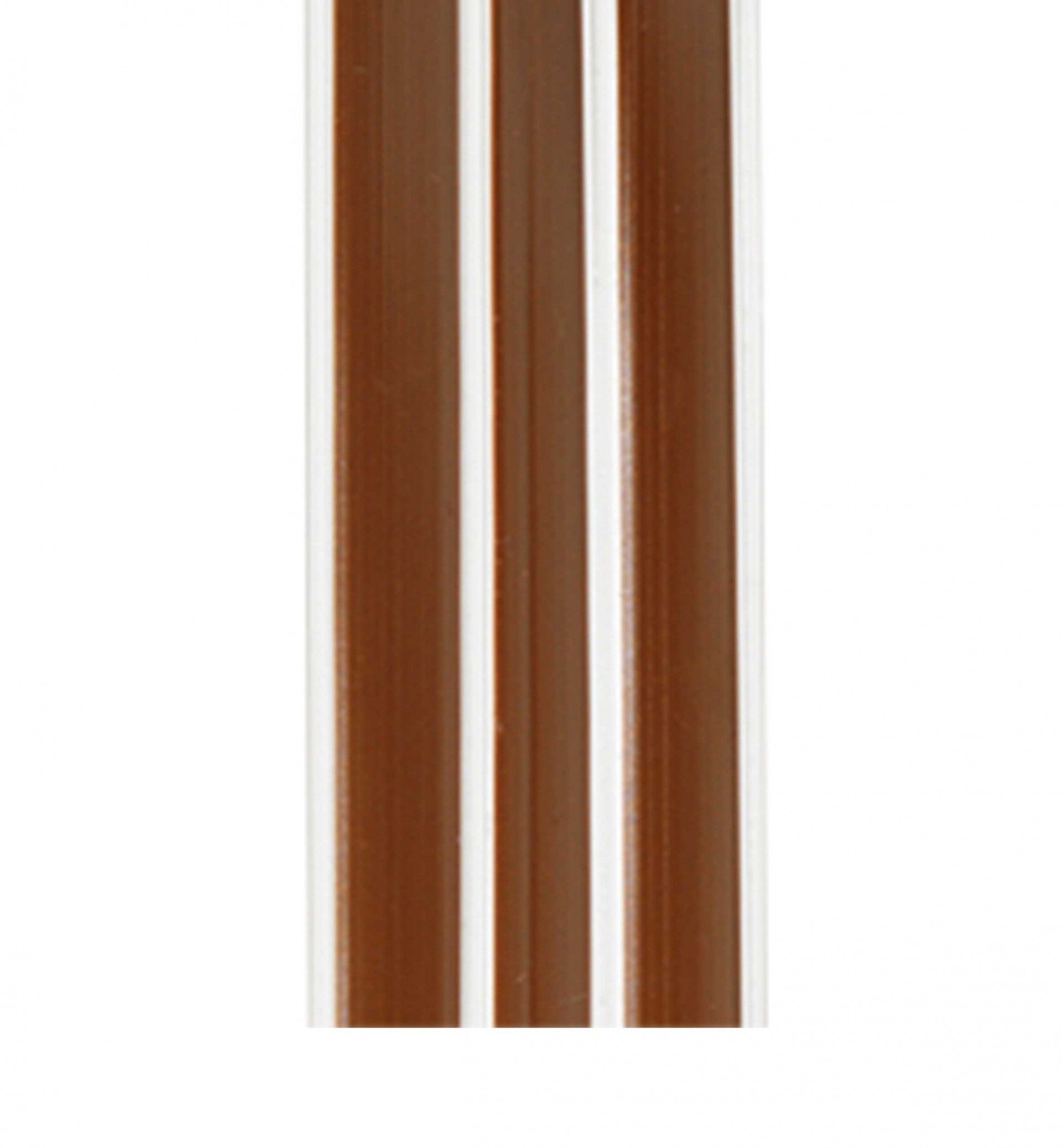 Cortina Tira-Lis 90X200cm Ref.800 Castanho Fio Branco