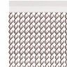 Cortina Nova Ibiza 120X200cm Ref.93 Branco Fio Castanho Cortina Nova Ibiza 120X200cm Ref.93 Branco Fio Castanho