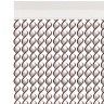 Cortina Nova Ibiza 110X200cm Ref.93 Branco Fio Castanho Cortina Nova Ibiza 110X200cm Ref.93 Branco Fio Castanho
