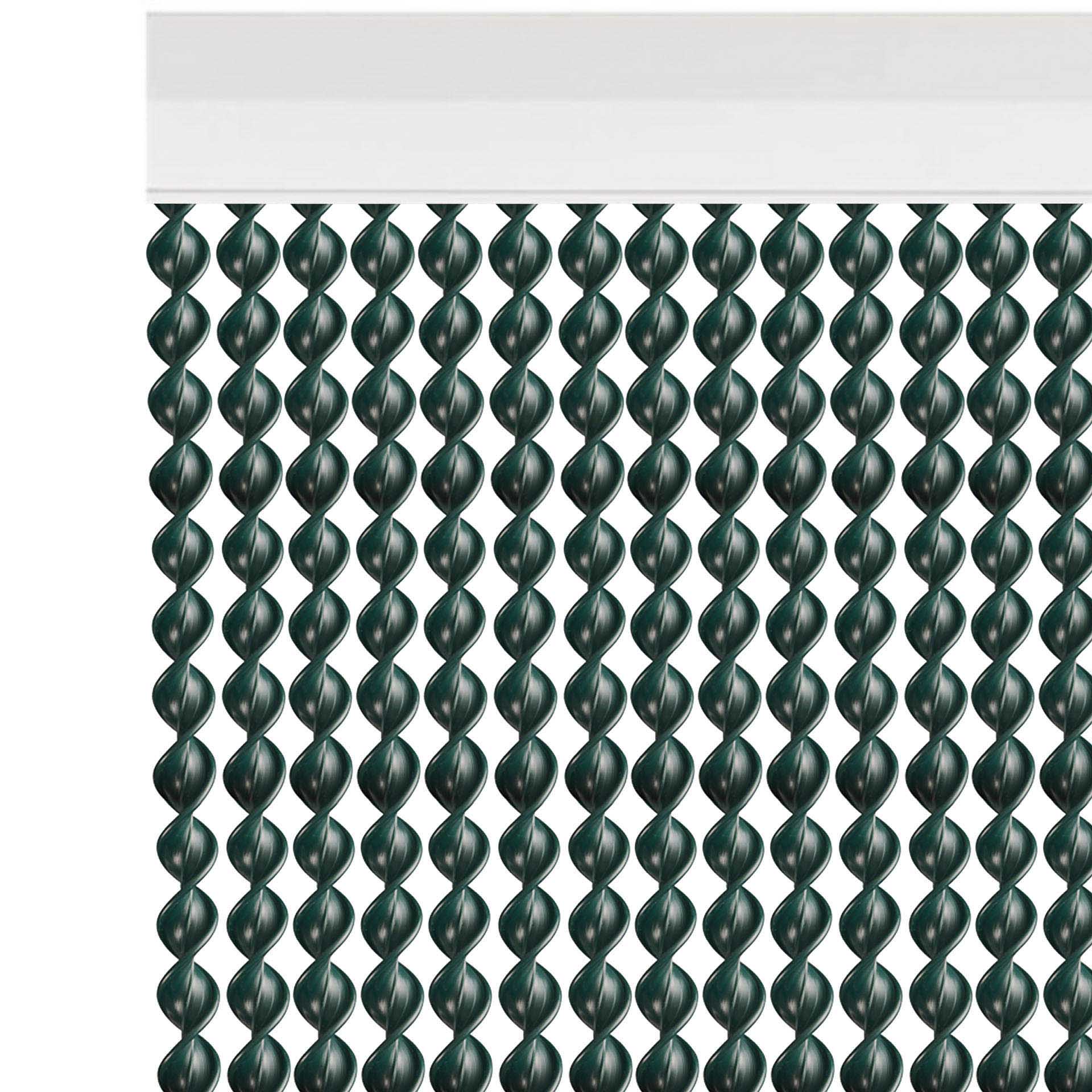 Cortina Nova Ibiza 110X200cm Ref.85 Verde Fio Verde
