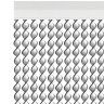 Cortina Nova Ibiza 90X200cm Ref.94 Branco Fio Cinzento Cortina Nova Ibiza 90X200cm Ref.94 Branco Fio Cinzento