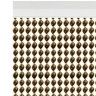 Cortina Nova Ibiza 90X200cm Ref.82 Castanho Fio Bege Cortina Nova Ibiza 90X200cm Ref.82 Castanho Fio Bege