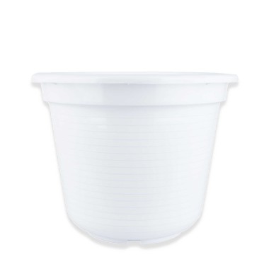 Vaso Tradicional Brilho Redondo Branco 40cm