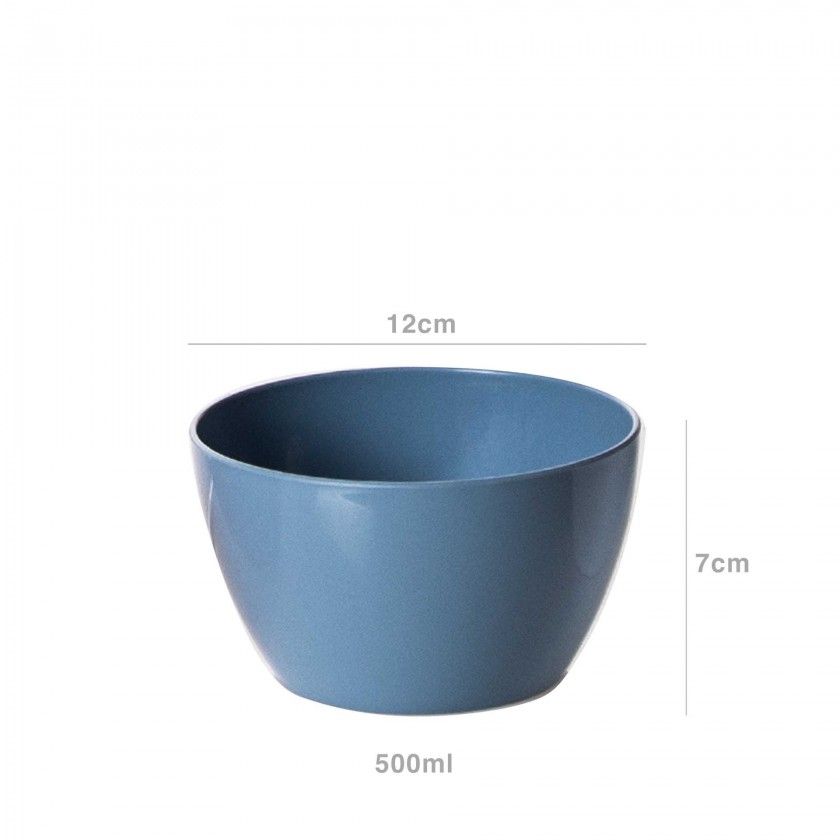 Tigelão Plástico Cinza 500ml 12X7cm Tigelão Plástico Cinza 500ml 12X7cm