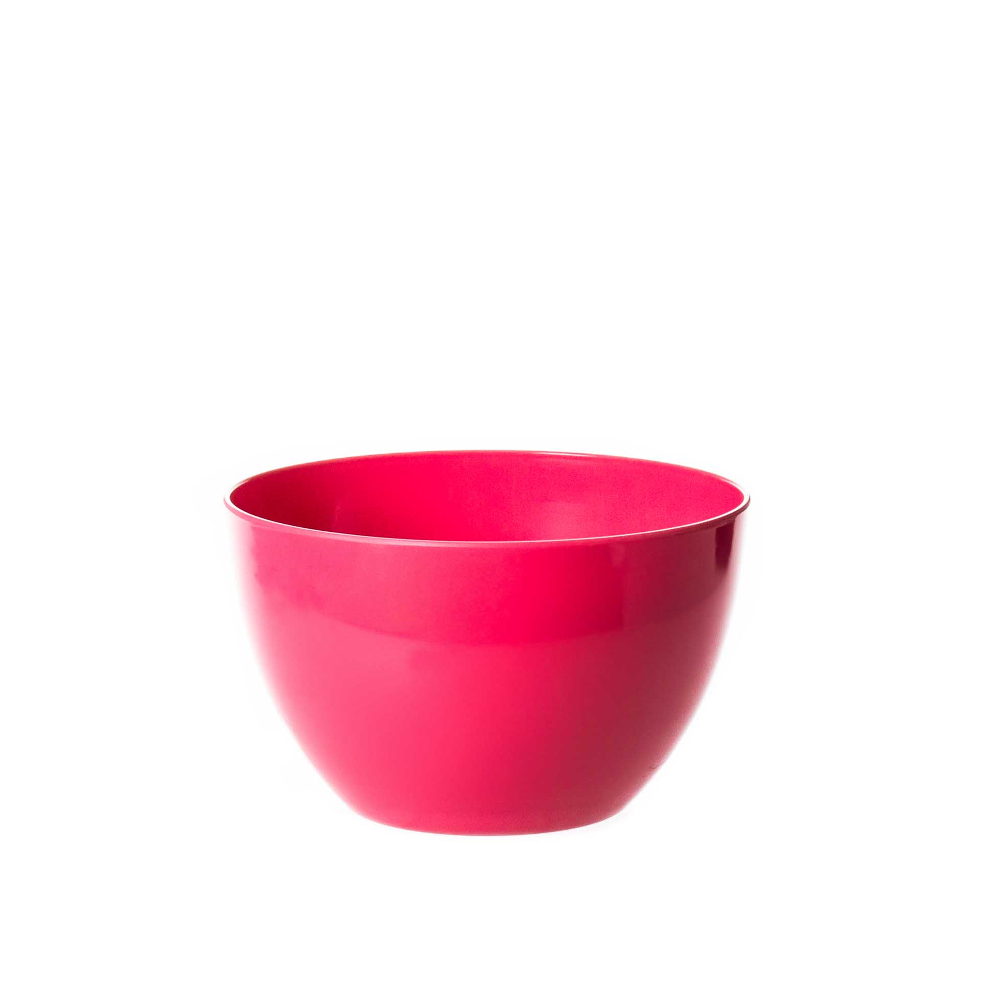 Tigelão Plástico Rosa 2300ml 19.5X12cm