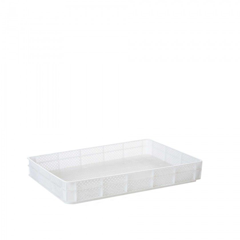Caixa Contentora Perfurada Branca 14L 60X40X7cm