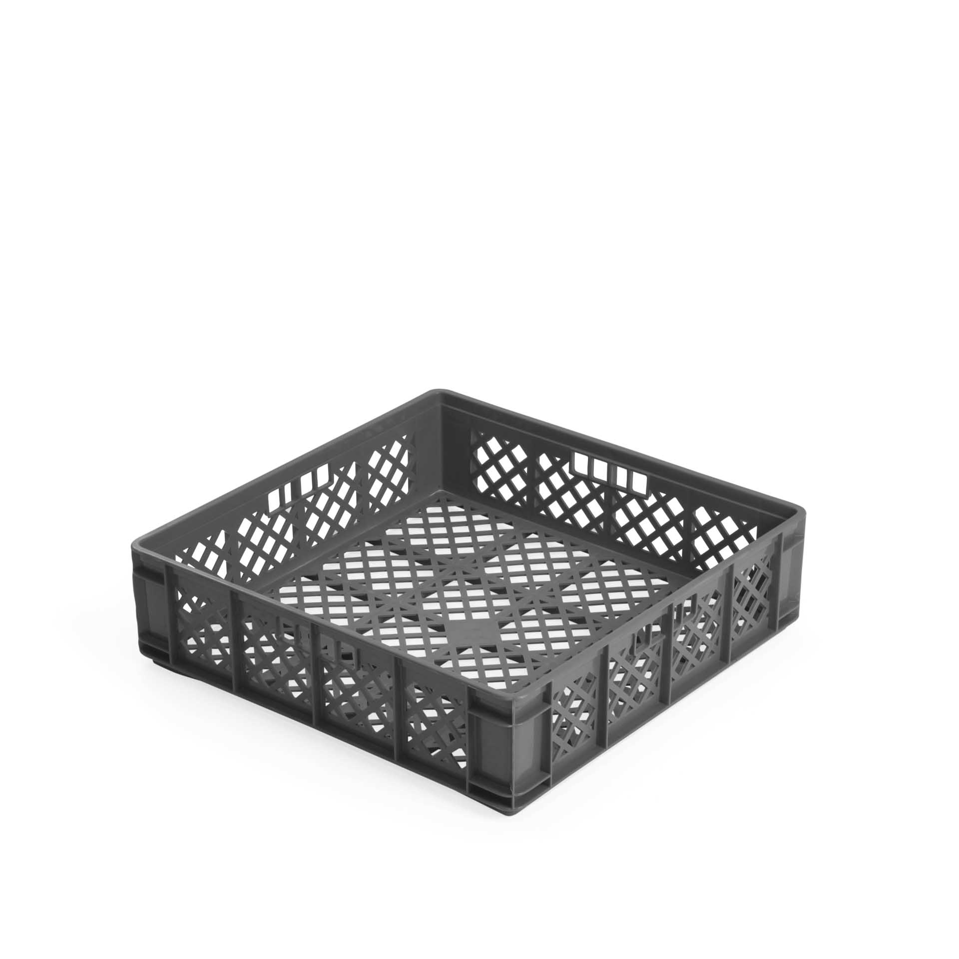 Caixa Contentora Perfurada Cinza 21.8L 49.5X49.5X13.5cm