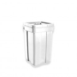 Contentor Lixo Tampa Solta Branco 60l 40X40X63.5cm