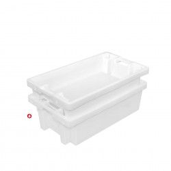 Caixa Contentora Perfurada Branco 47L 80X45X25cm