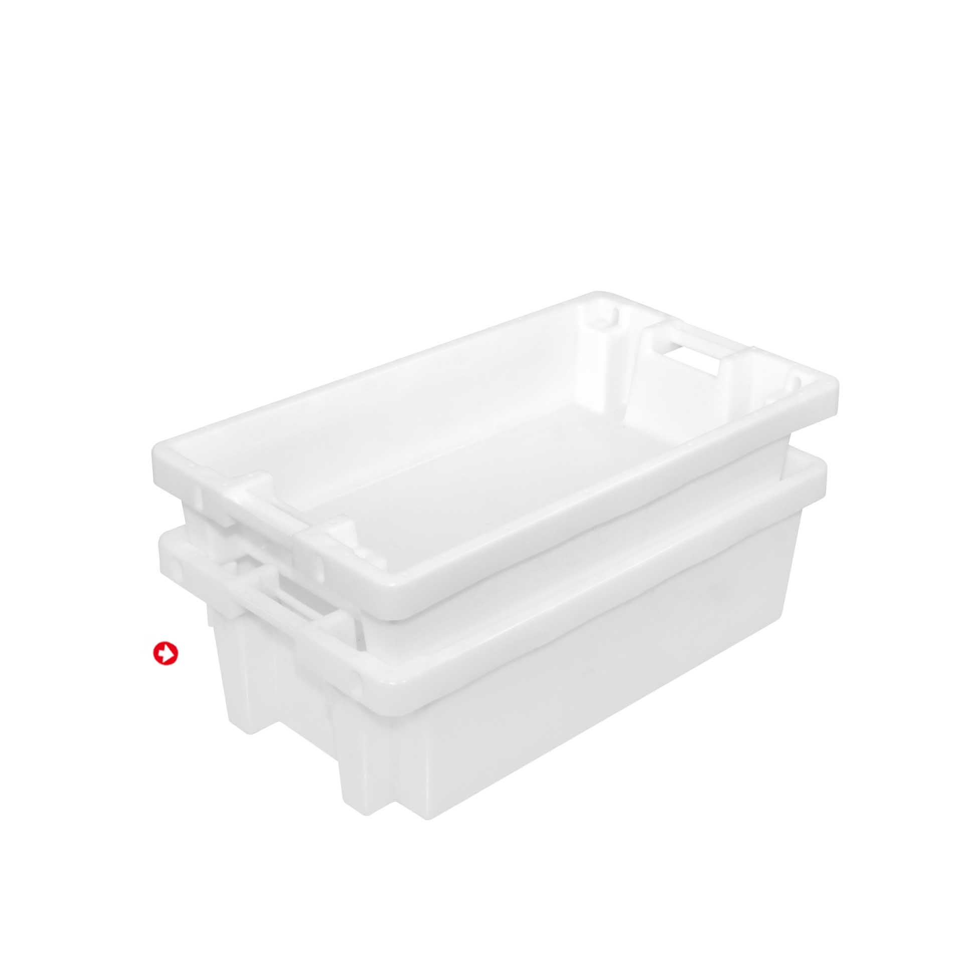 Caixa Contentora Perfurada Branco 47L 80X45X25cm