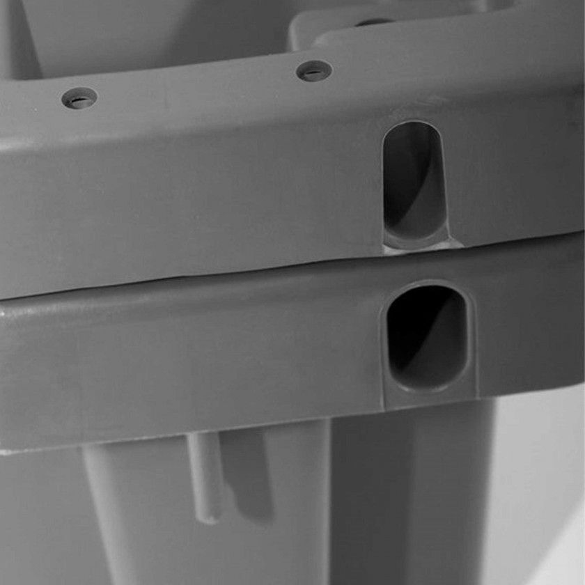 Caixa Contentora Perfurada Branco 47L 80X45X25cm Caixa Contentora Perfurada Branco 47L 80X45X25cm