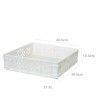 Caixa Contentora Perfurada Branco 21.8L 49.5X49.5X13.5cm Caixa Contentora Perfurada Branco 21.8L 49.5X49.5X13.5cm