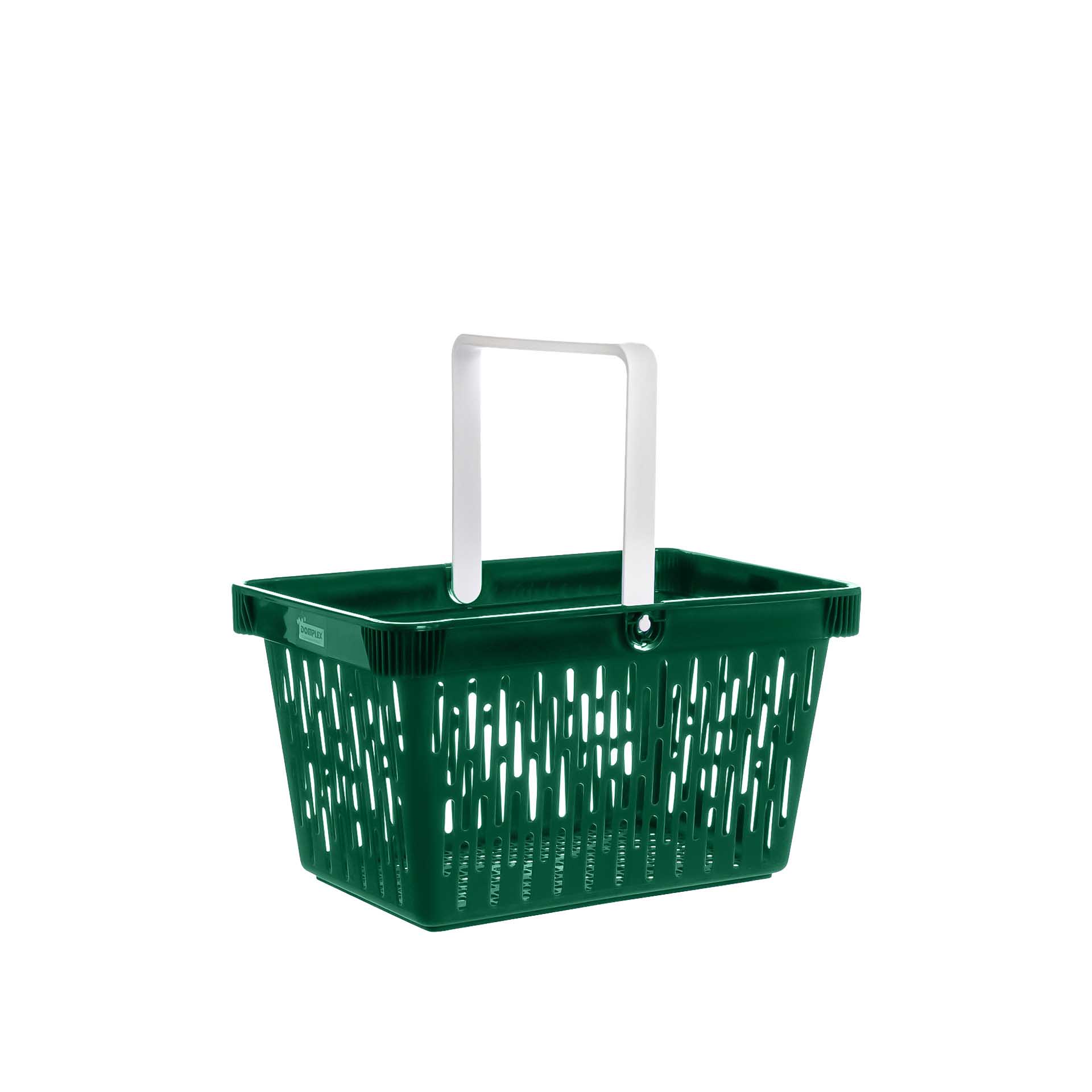 Cesto Multiusos com Asa Verde 15l 40X30X24.5cm