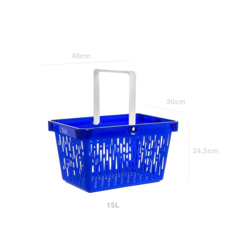 Cesto Multiusos com Asa Azul 15l 40X30X24.5cm - Image product