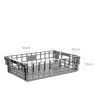 Caixa Contentora Perfurada Cinza 26L 60X40X15cm Caixa Contentora Perfurada Cinza 26L 60X40X15cm