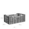 Caixa Contentora Perfurada Cinza 47L 60X40X25cm Caixa Contentora Perfurada Cinza 47L 60X40X25cm