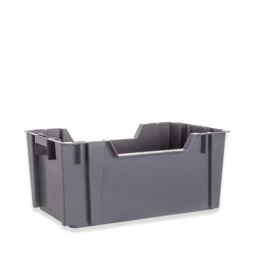 Caixa Contentora Fechada Cinza 15L 49.5X31X22cm