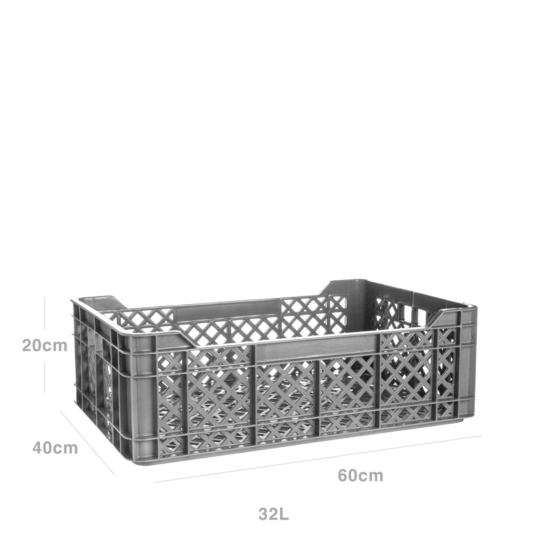 Caixa Contentora Perfurada 32L 60X40X20cm