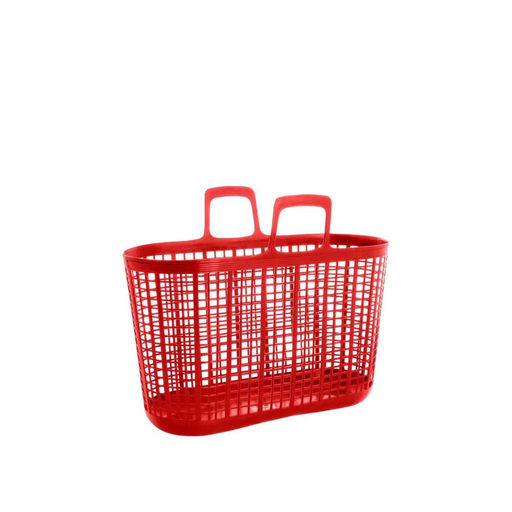 Cesto Multiusos com Asas Vermelho 24l 50X20X39.5cm