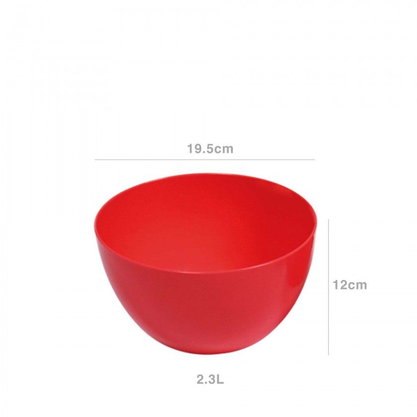 Tigelão Plástico Vermelho 2300ml 19.5X12cm Tigelão Plástico Vermelho 2300ml 19.5X12cm