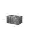 Caixa Contentora Fechada Cinza 62l 60X40X32cm
