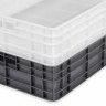 Caixa Contentora Fechada Cinza 23L 60X40X14cm Caixa Contentora Fechada Cinza 23L 60X40X14cm
