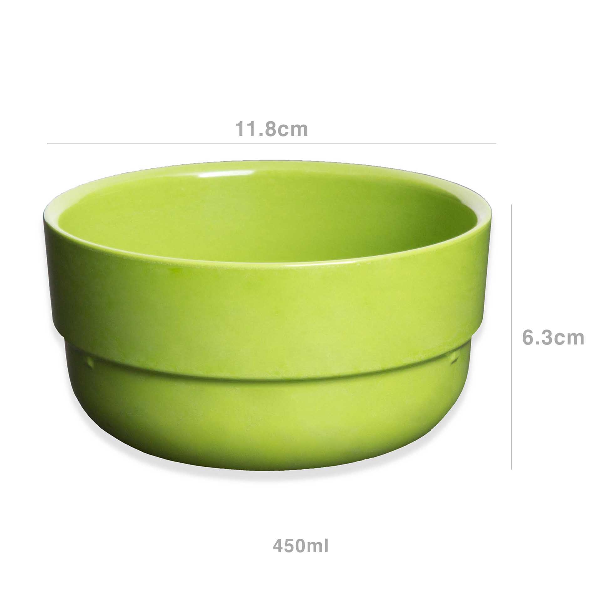 Taça Empilhável Melamina Snack 450ml 11.8X6.3cm Verde Musgo