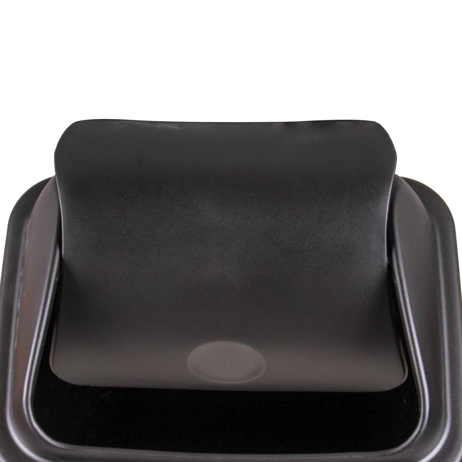 Balde com Tampa Basculante Preto 42l 65X36X30cm