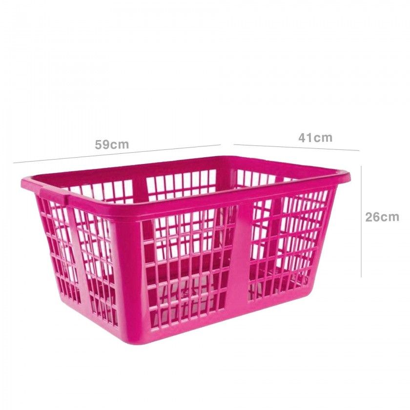Cesto Multiusos Rosa 59X41X26cm