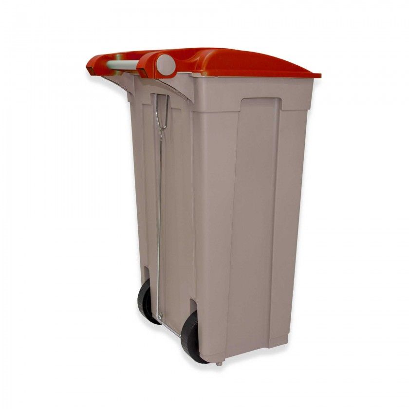 Contentor Eco com Pedal e Rodas Tampa 85l 49X48X82cm Contentor Eco com Pedal e Rodas Tampa 85l 49X48X82cm