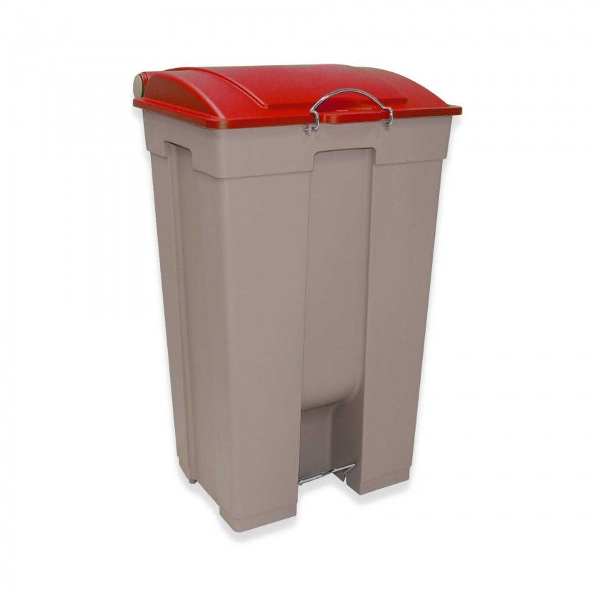 Contentor Eco com Pedal e Rodas Tampa 85l 49X48X82cm Contentor Eco com Pedal e Rodas Tampa 85l 49X48X82cm