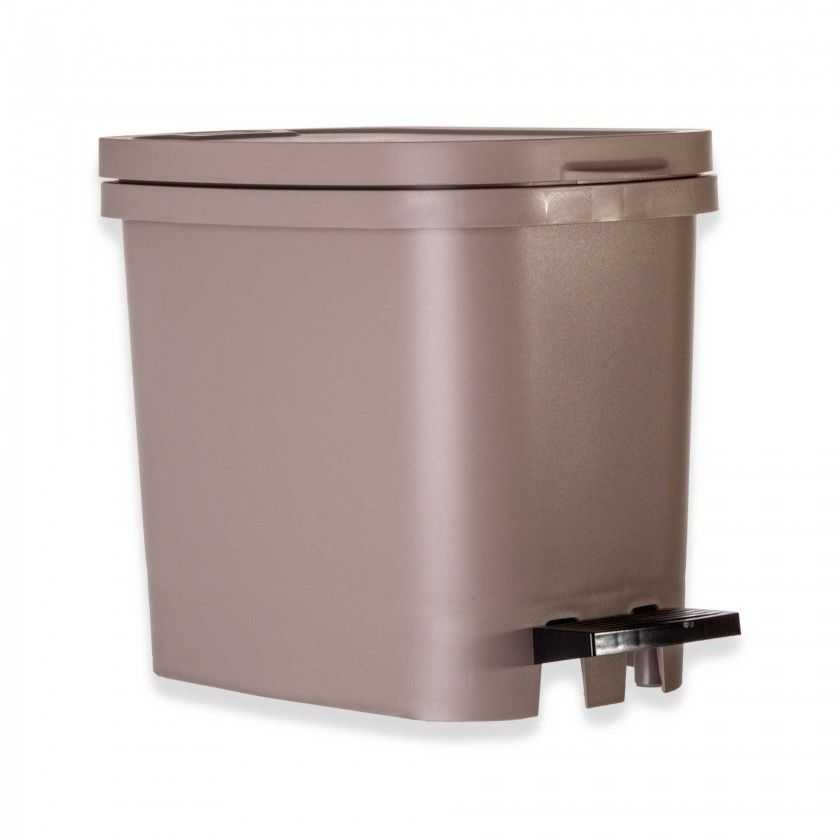 Balde Be-til com Pedal Bege 10l 22.5X34X27.5cm