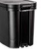 Balde Be-til com Pedal Preto 10l 22.5X34X27.5cm