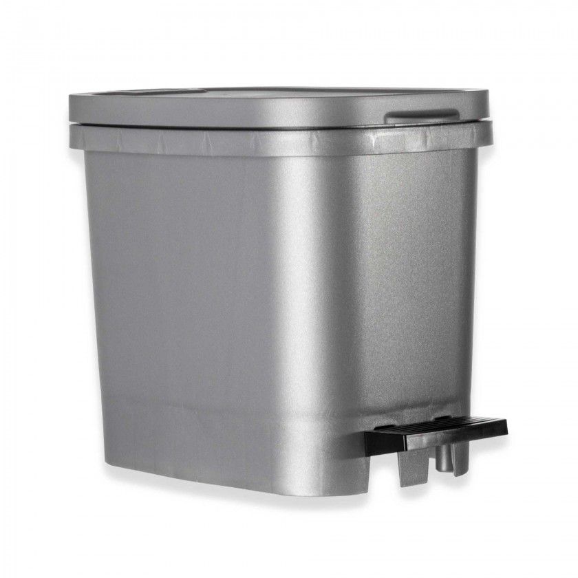 Balde Be-til com Pedal Cinzento 10l 22.5X34X27.5cm