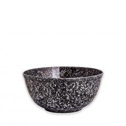 Tigela Melamina Matatizada Preto e Branco 1500ml 18X9.5cm