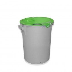 Contentor Eco Cinzento com Tampa Funil Verde 52l 48X50X56cm