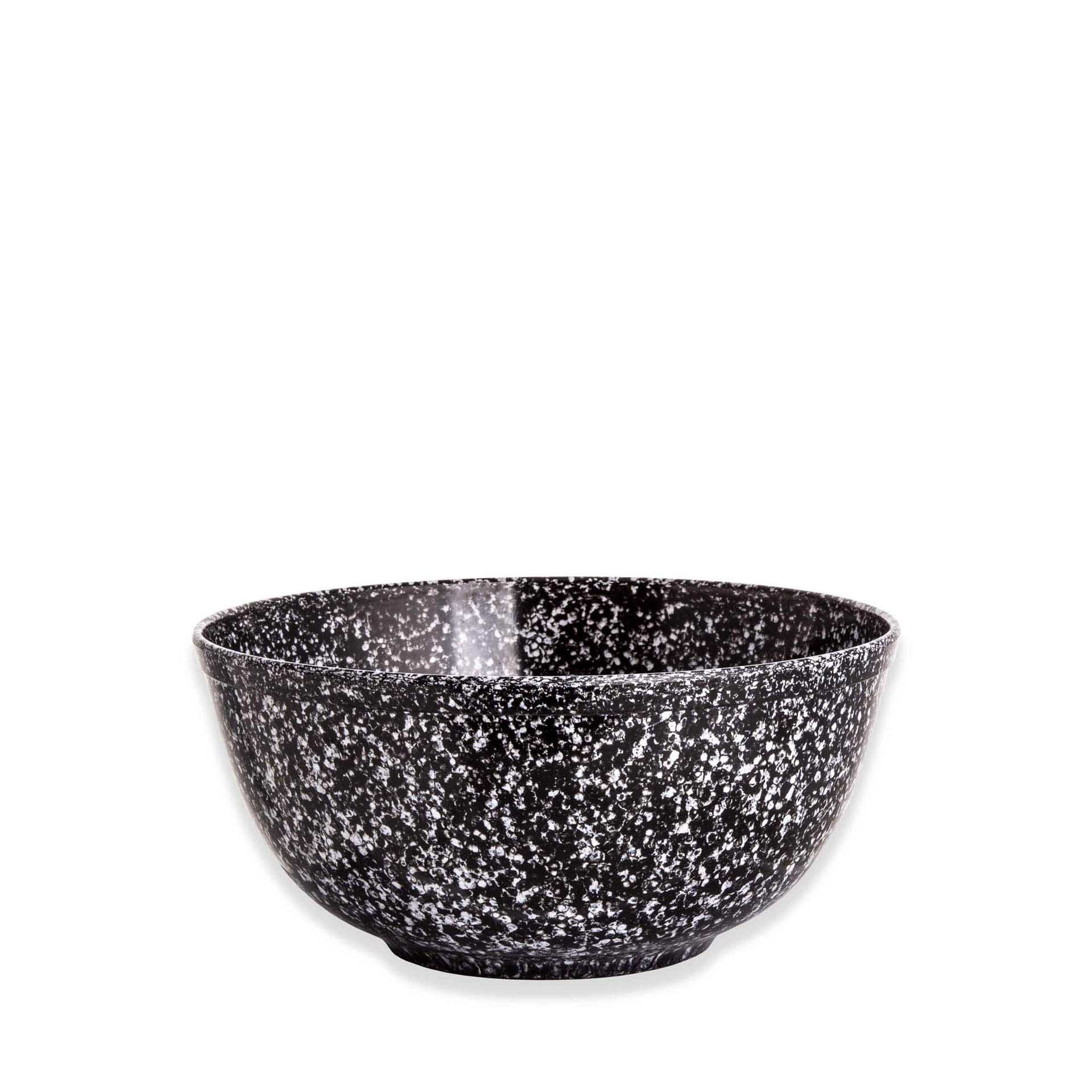 Tigela Melamina Matatizada Preto e Branco 1500ml 18X9.5cm