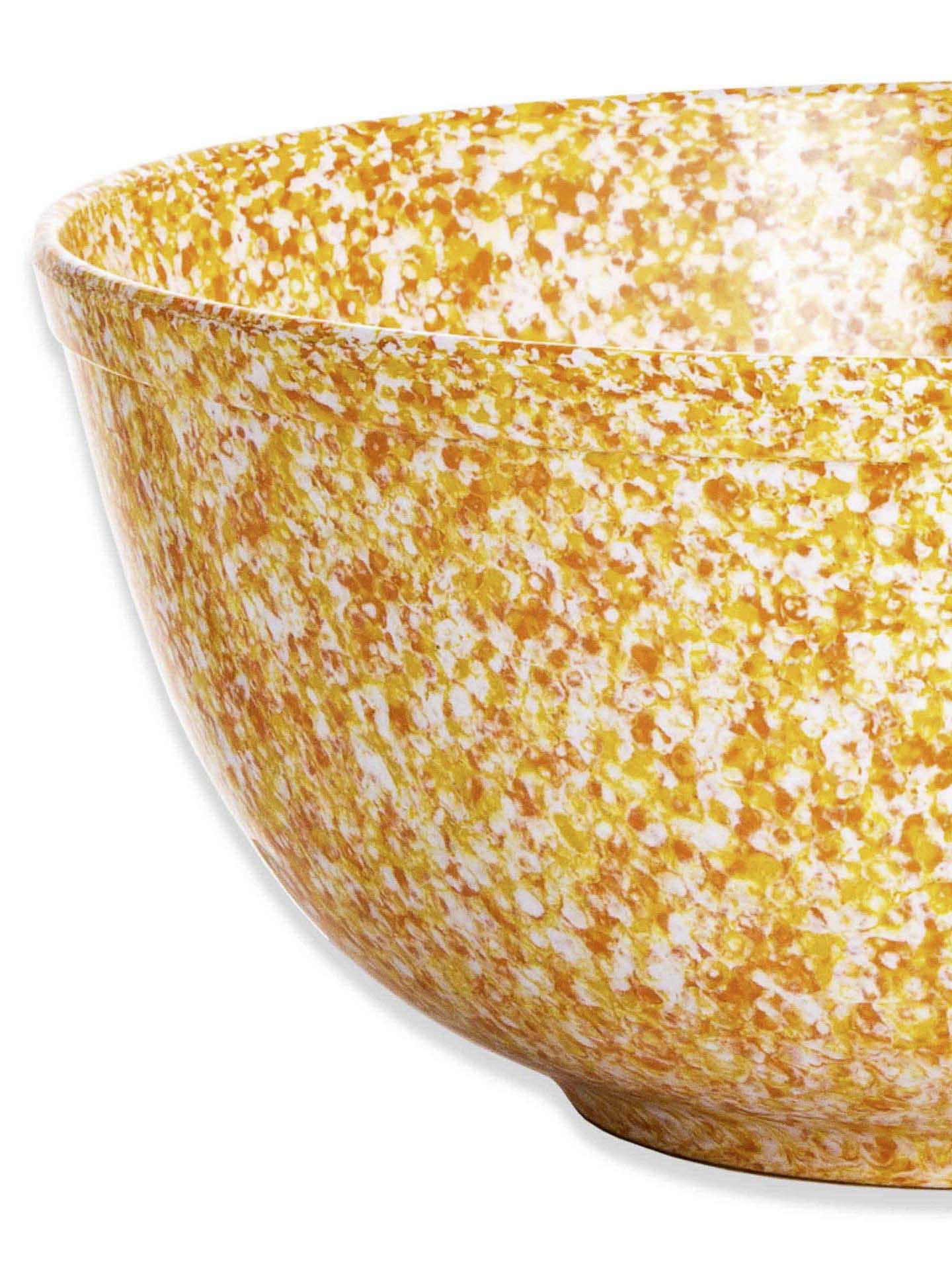 Tigela Melamina Matizada Amarelo e Laranja 3.9L Ø26X11CM