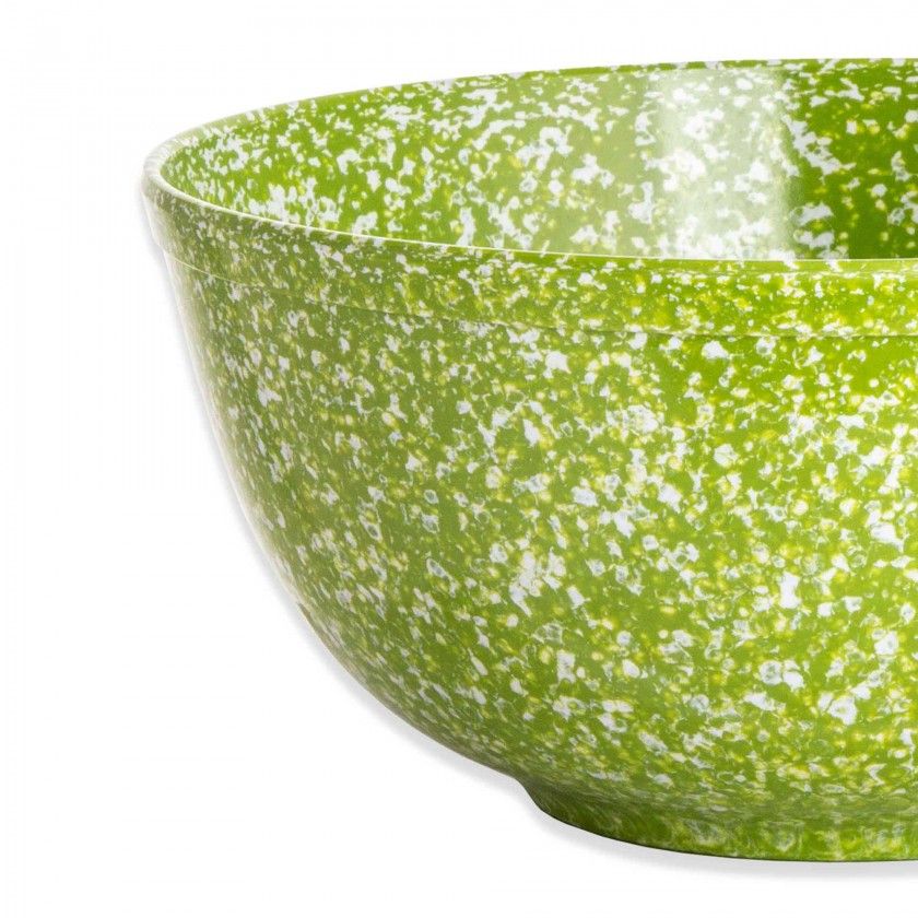Tigela Melamina Matizada Verde e Branco 2.5L Tigela Melamina Matizada Verde e Branco 2.5L