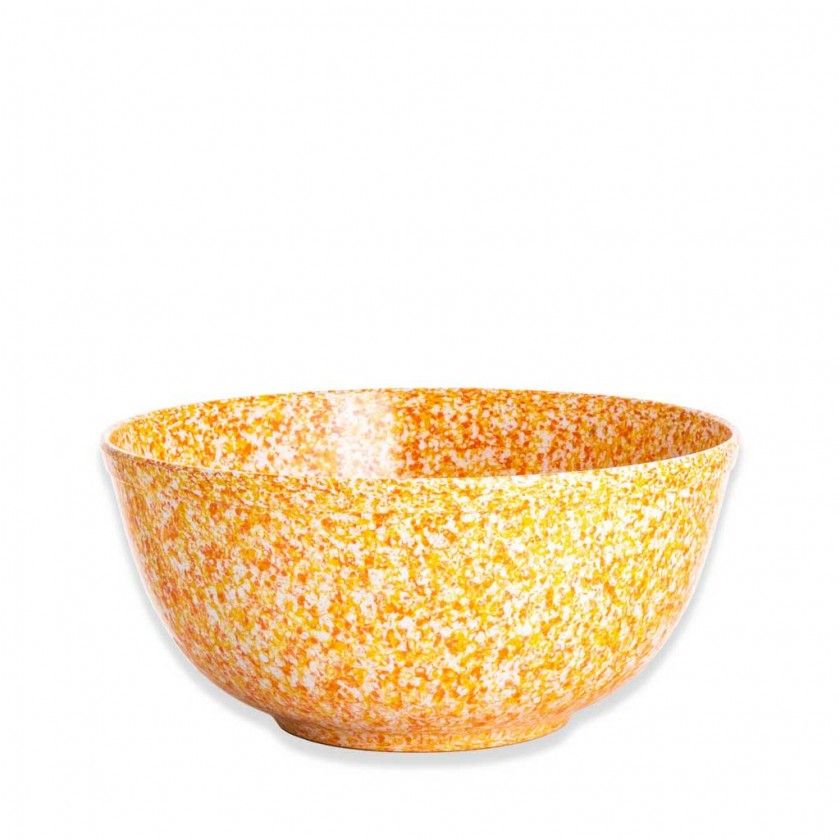 Tigela Melamina Matizada Amarelo e Laranja 3.9L 26X11CM