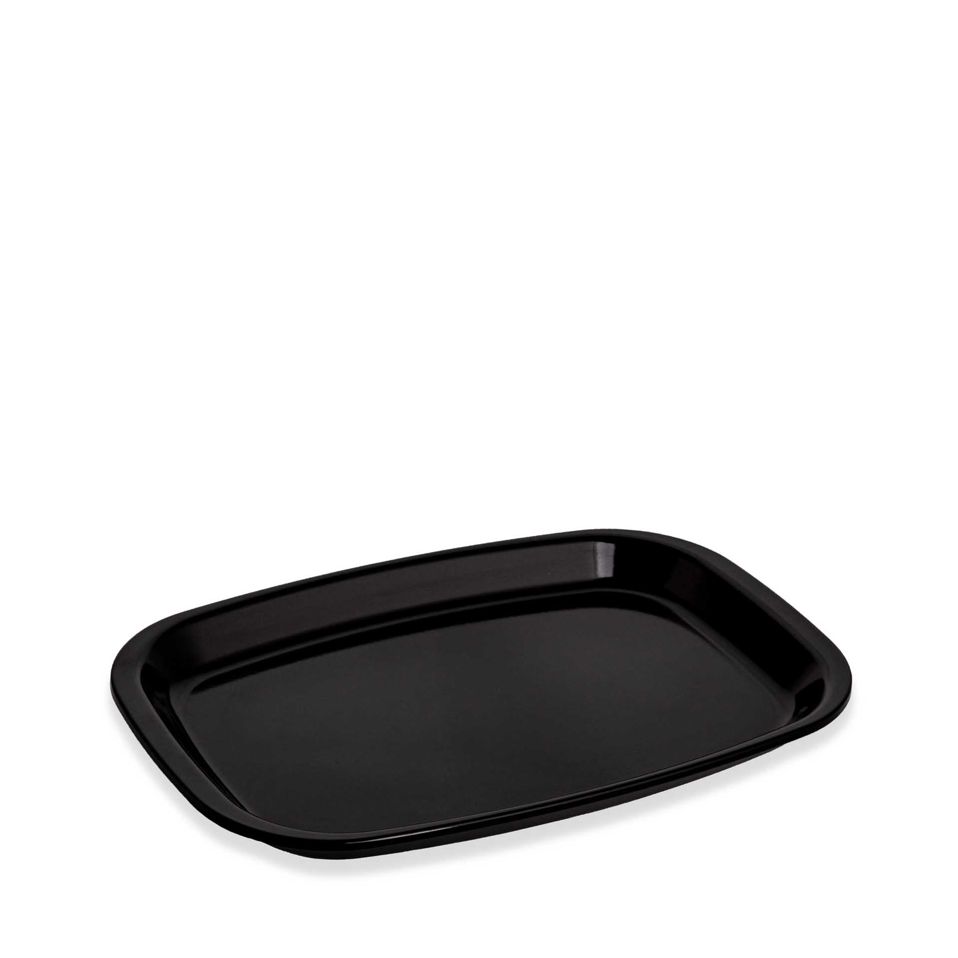 Travessa Melamina Snack Preto 29.8X19.9X2.7cm