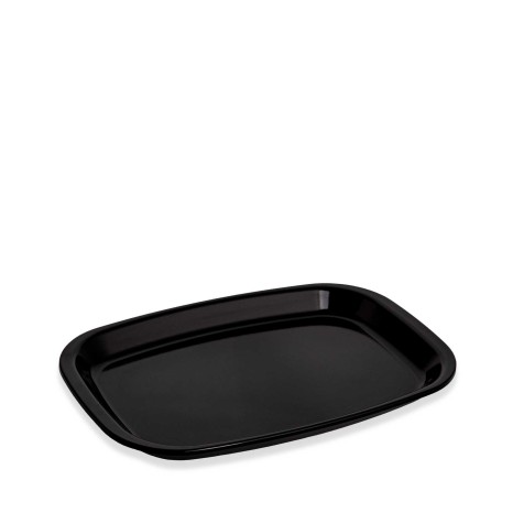 Travessa Melamina Snack Preto 29.8X19.9X2.7cm - Image product