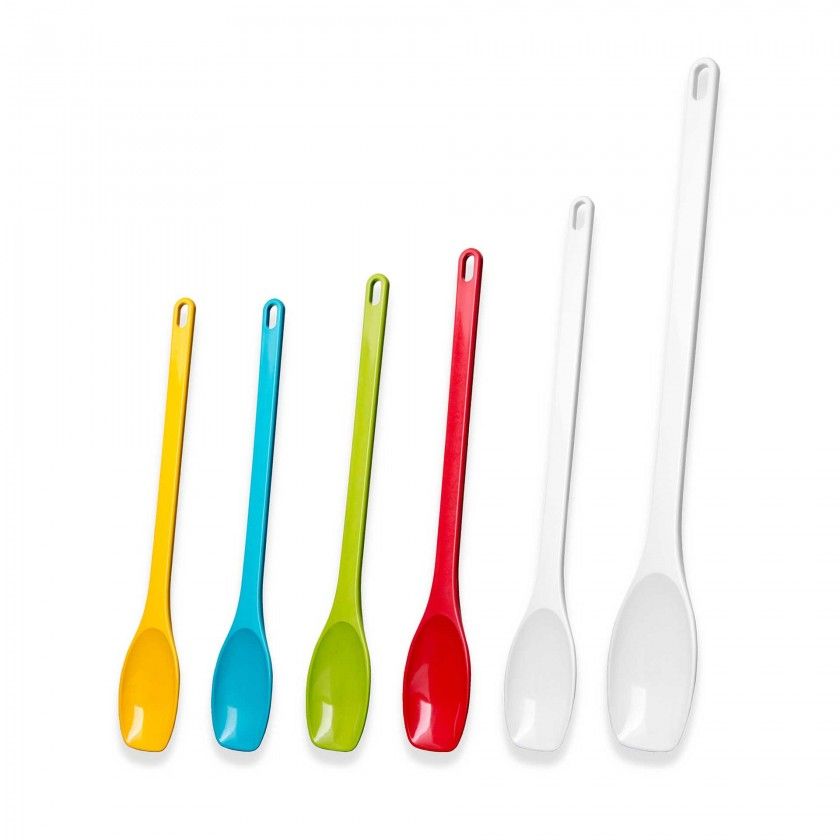 Colher Cozinha Pbt Branco 30cm Colher Cozinha Pbt Branco 30cm