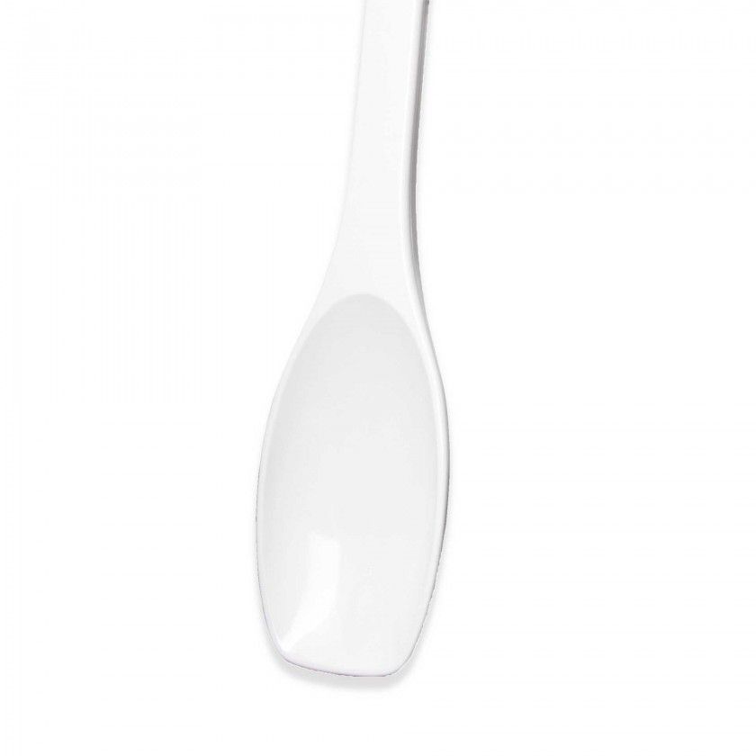 Colher Cozinha Pbt Branco 30cm Colher Cozinha Pbt Branco 30cm