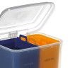 Balde Eco Duplo com Pedal Amarelo / Azul 26l (2X13l) 30X35.7X45cm