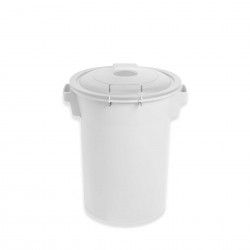 Contentor Lixo com Tampa Branco 52l 48X50X56cm