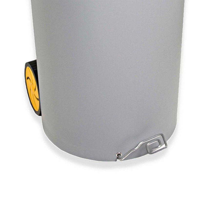 Contentor Lixo com Pedal E Rodas Cinzento 80l 48X50X80cm Contentor Lixo com Pedal E Rodas Cinzento 80l 48X50X80cm