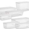 Caixa Hermtica Ding Retangular Tampa Branco 3400ml 30.5X21.5X7cm