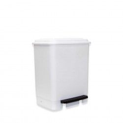 Balde Lixo com Pedal com Aro Fixao Branco 26l 37.5X30X45cm