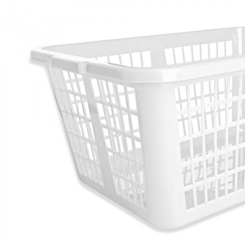 Cesto Multiusos Branco 59X41X26cm Cesto Multiusos Branco 59X41X26cm